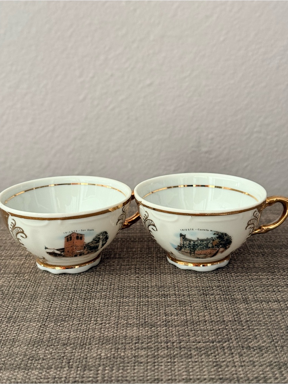 Bavaria Vintage Porcelain Espresso/Teacups - Decorative Cups - Trieste Italy